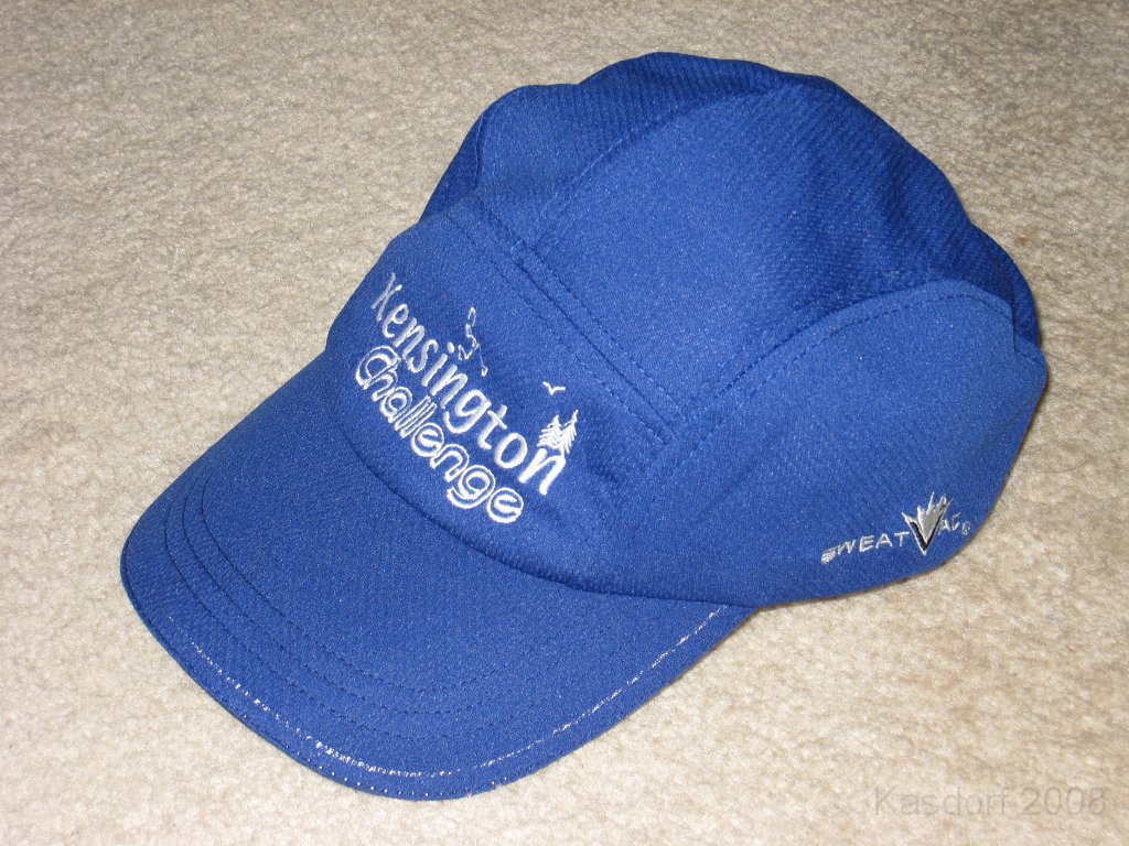 Kensington Challenge 15K 2008-09 037.jpg - The official "Sweat Vac" Kensington Challenge 15K race hat.